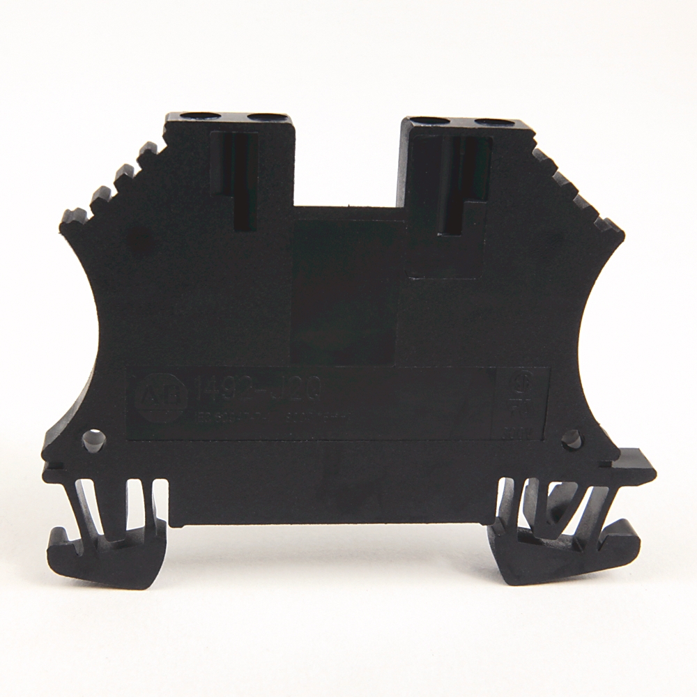 Product image for IEC 1-Ckt Feed-Thru Blk,2 Conn Pts,1.5mm