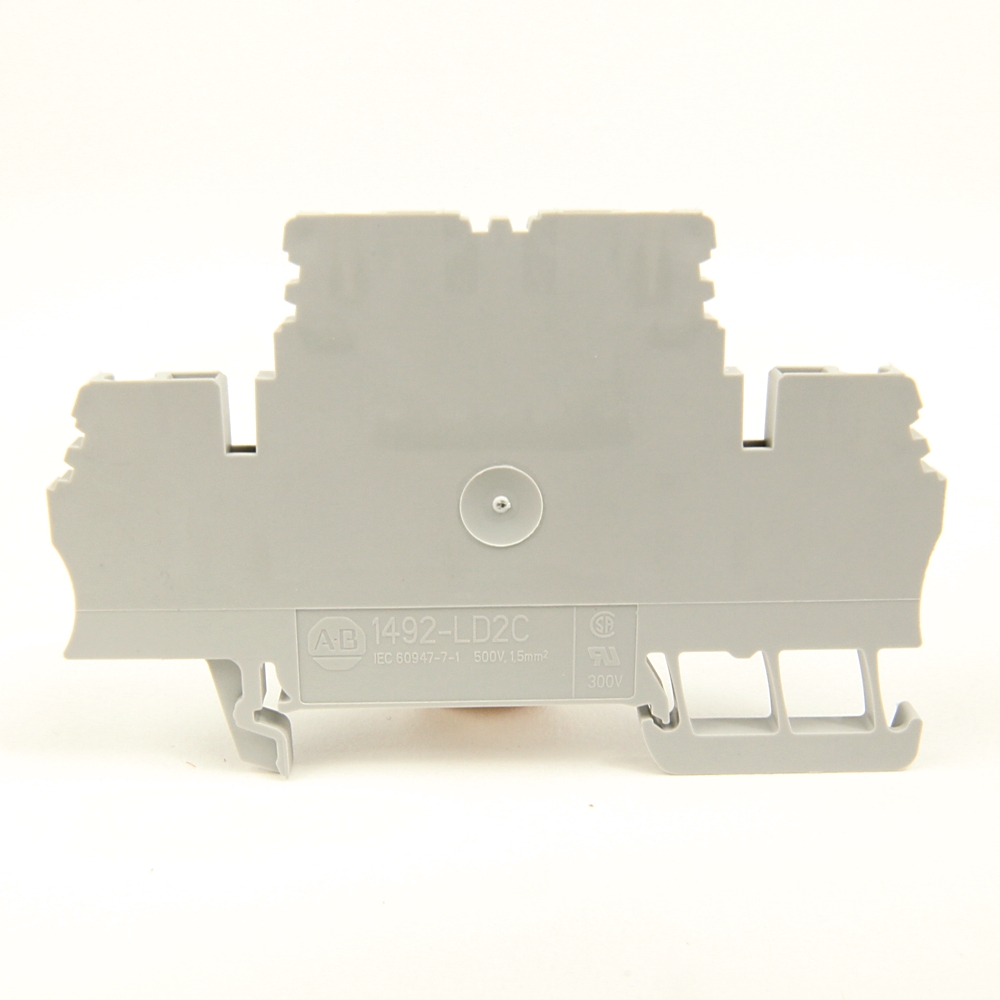 Product image for Terminal block two circuit 17.5A 500VAC/DC grey