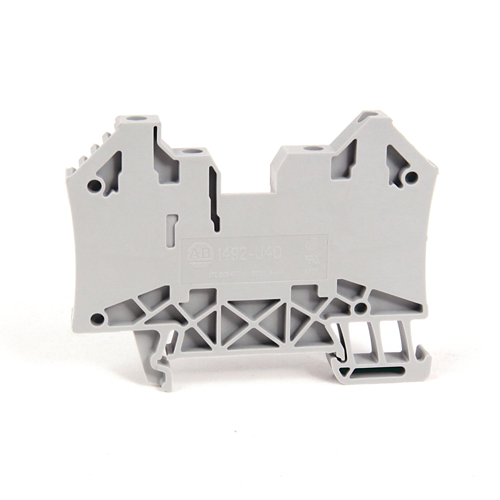ABRA 1492-J4Q TERMINAL BLOCK IEC FEEDTHRU 500VAC 500VDC 1P GREY