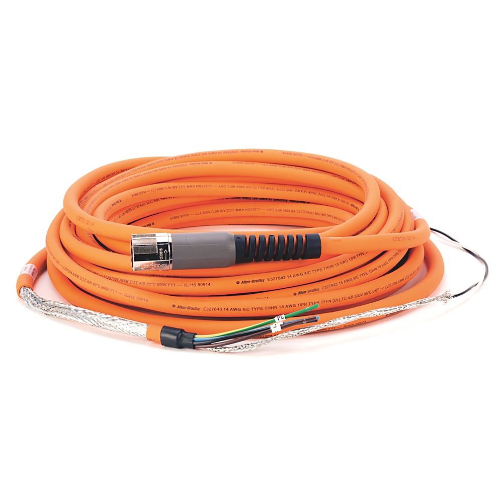 Product image for Cable power/brake non-flex 14AWG TPE M7 orange 12m