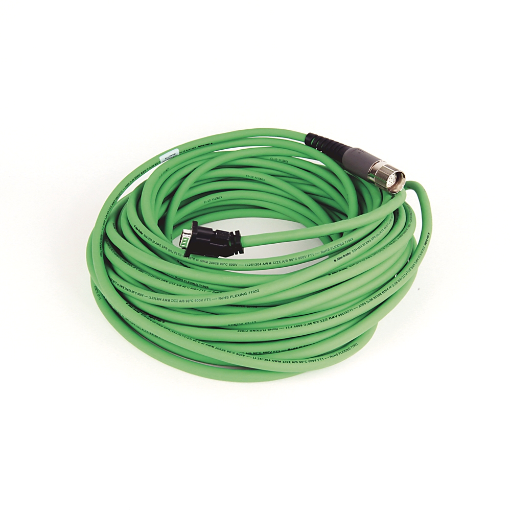 Product image for Cable feedback continuous flex D-sub 22AWG TPE M7 green 25m
