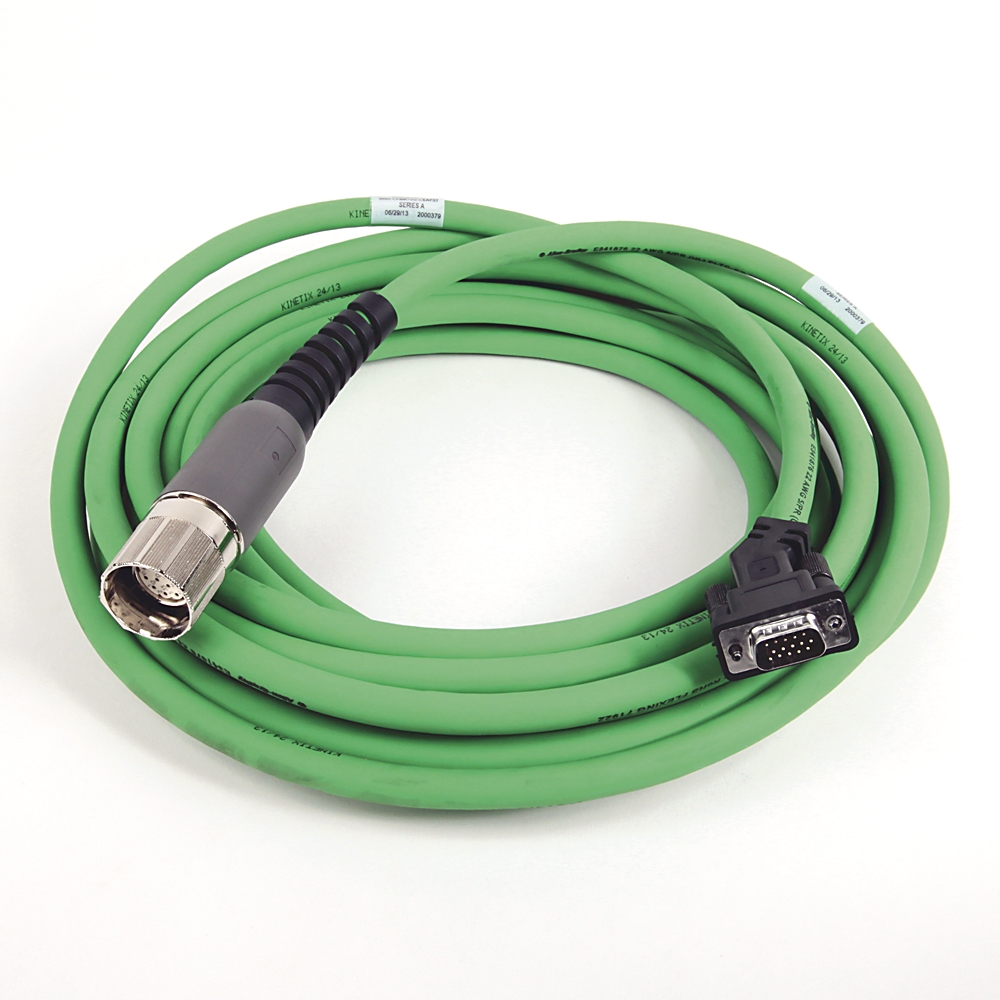Product image for Cable feedback continuous flex D-sub 22AWG TPE M7 green 7m