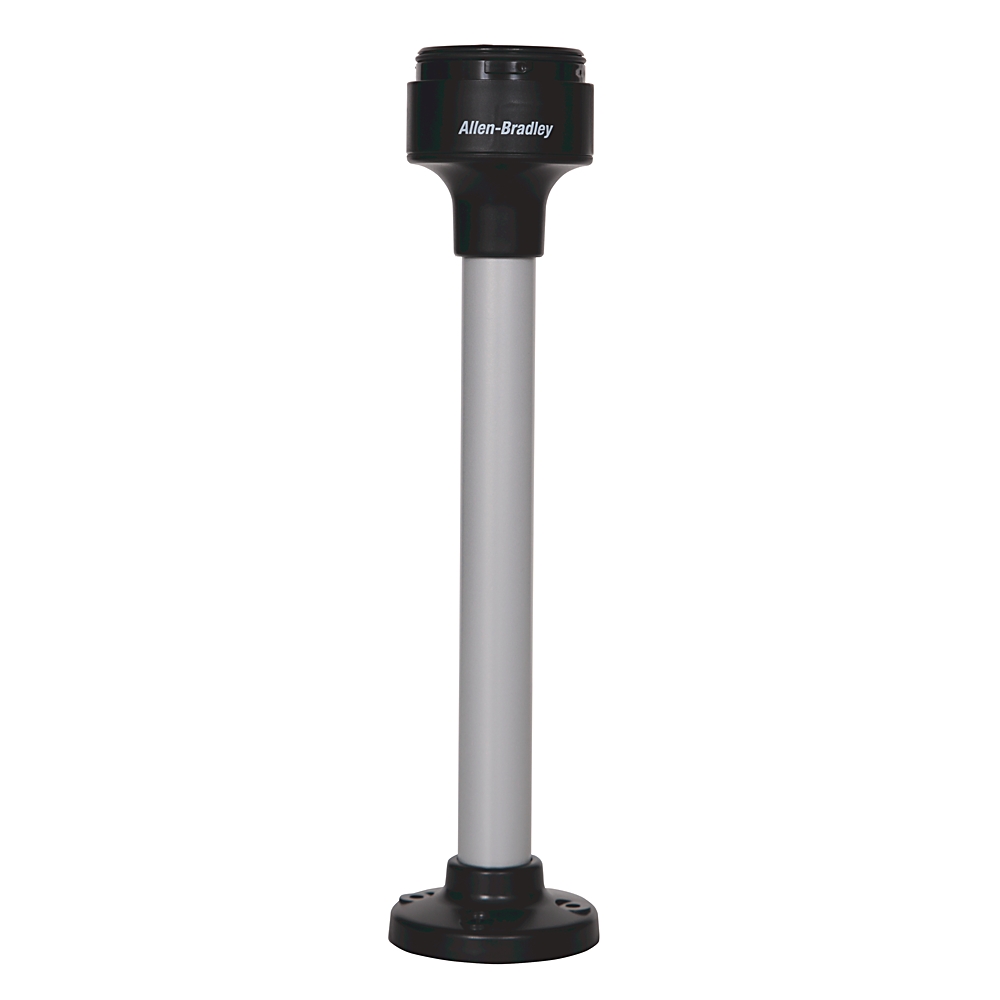 Product image for Base stack light 25cm pole mount aluminium black