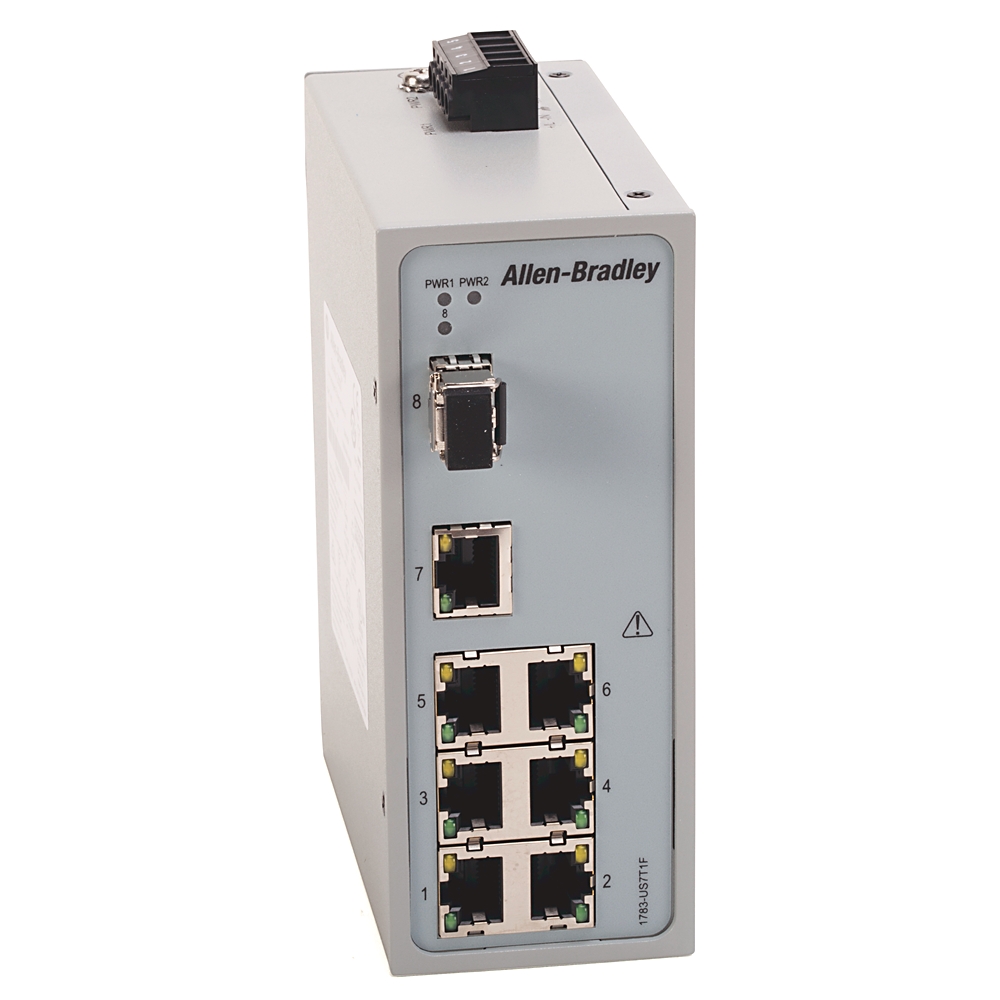 Product image for Switch unmanaged 7-copper/1-multi mode fiber ports