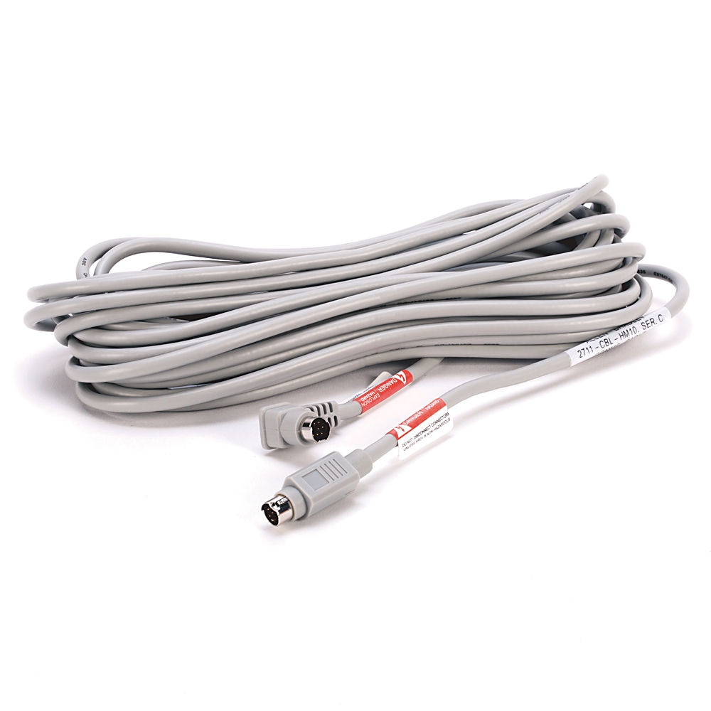 Product image for Cable operating RS-232 8-pin mini DIN micro-micrologix 32.7'