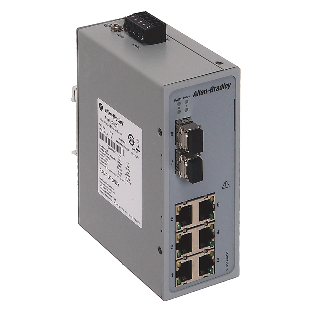 ABRA 1783-US6T2F SWITCH STRATIX 2000 6+2 PORT UNMANAGED SWITCH