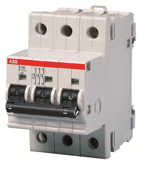 Product image for MCB (SP) S220 3P 25A K CURVE 600VAC