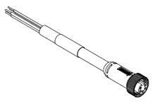 Product image for Cordset 5-pole single end female 15&18AWG 4A 3m