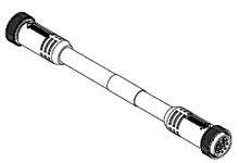 Product image for Cordset 10-pole double end straight male-female 16AWG 20'