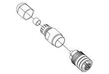 Product image for BRADH 7A3000-31 1200750014 ATTACH C MC 3P FR STR PG7