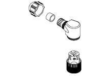 Product image for MIC 3P F-ATTCH 90D 2KEYWAY PG7