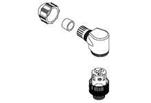 Product image for MIC 3P M/M-ATTCH 90D 2KEYWAY P