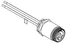 Product image for BRADH 32632 1300030048 QC 4P RECEPTACLE MR 12IN 14/1 PVC LDS