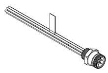 Product image for BRADH 2R7006A20A120 1300140050 MC 7P MR 12" 16/1 PVC GOLD