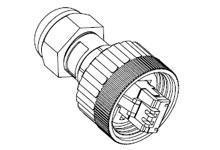 Product image for Connector straight field-attachable polycarbonate 4A 250V