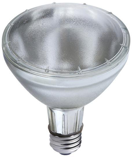 Product image for 35W PAR30 LONG NECK FLOOD E26 BASE 3000K 80+ CRI CERAMIC METAL HALIDE