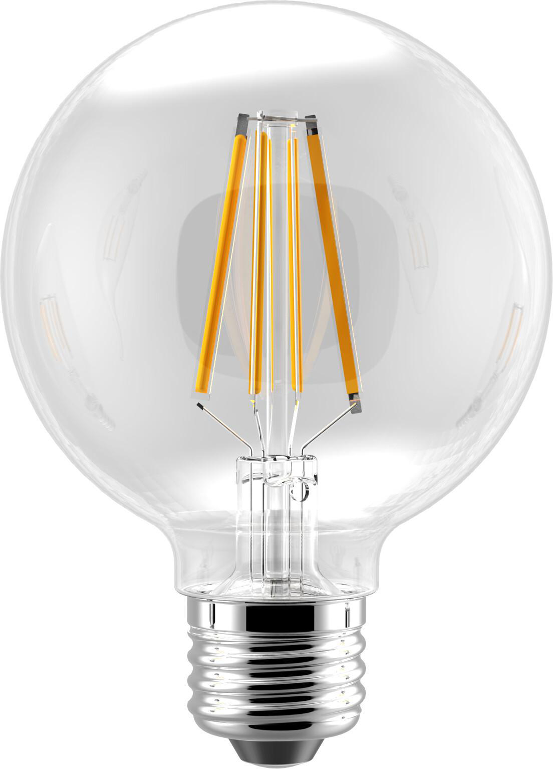 Product image for DISC LED ADVANTAGE FILAMENT G25 320 DEG, 5.5W-400LM, DIMMABLE, 80CRI, 2700K, E26, 120VAC