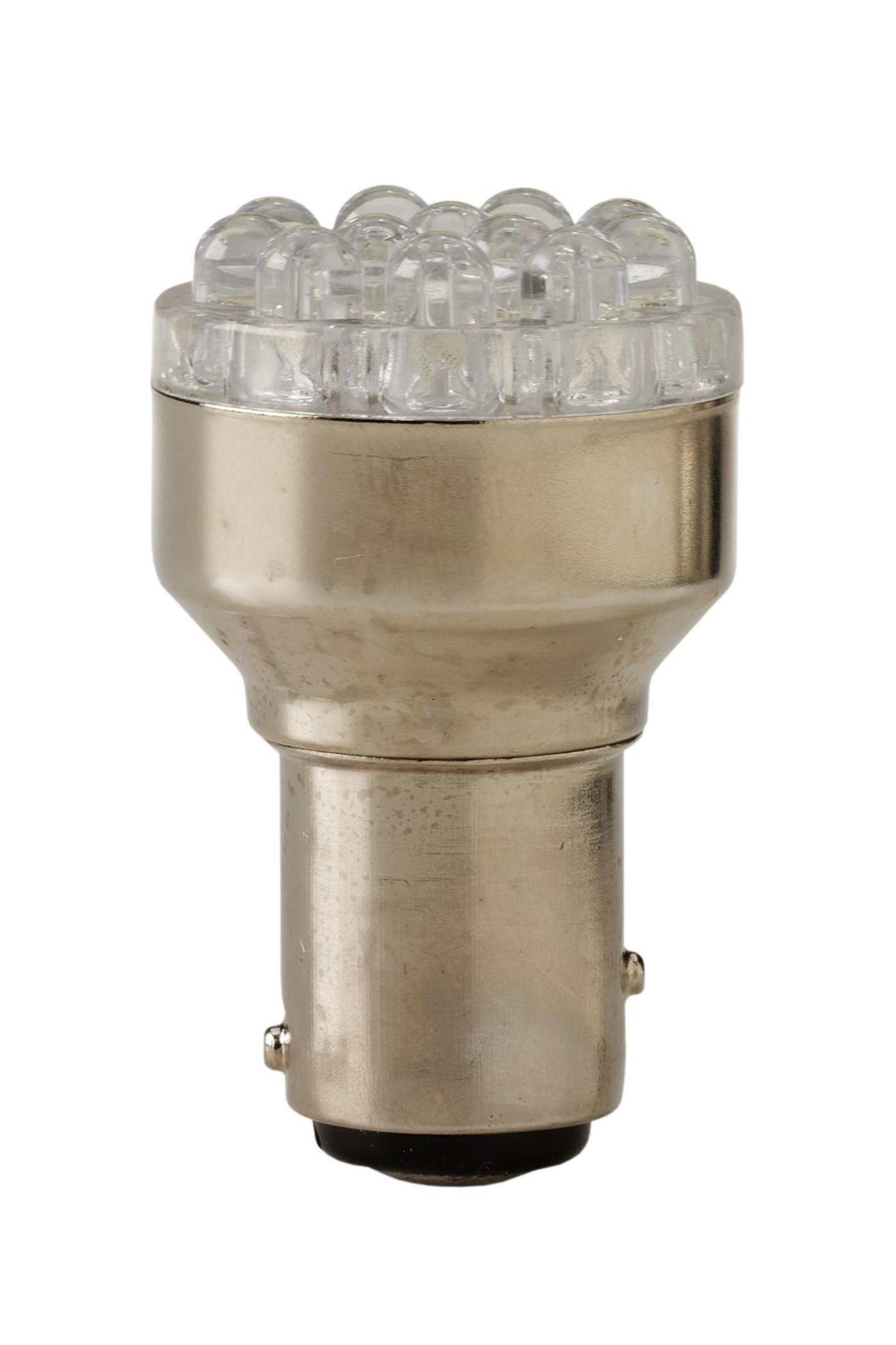 Product image for Lamp miniature LED S8 BAY15d 12VAC/DC 21.6/7.8 lumens white clear