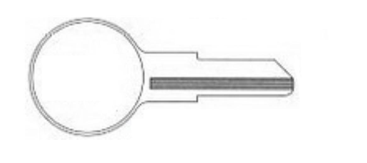 Product image for Key cylinder lock code 28 for pushbutton switch