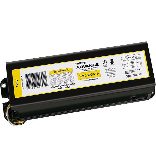 Product image for MAG BALLAST (2) F20T12 PH 120V MID PACK