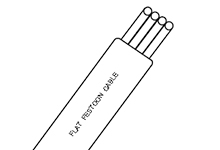 Product image for FLAT CABLE #14/4C PVC UL YLW