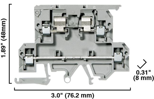 Product image for Double Level Fuse LED Terminal Block