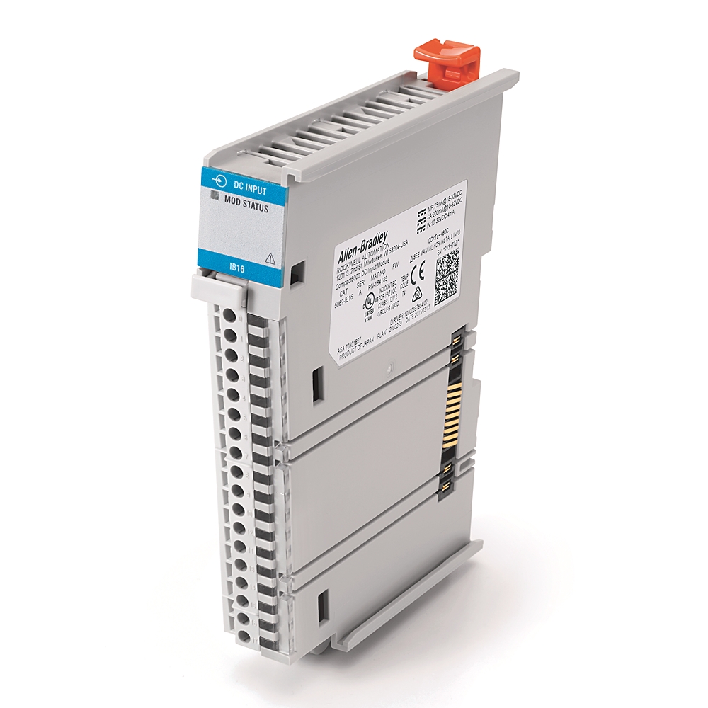Product image for ABRA 5069-IB16 COMPACT I/O 16 CHANNEL 24V DC SINK INPUT MODULE