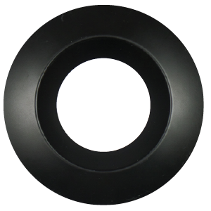 Product image for PRESTO TRIM 6IN BLACK SMOOTH ROUND