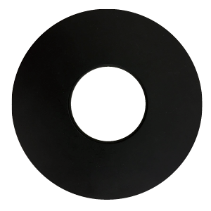 Product image for GIMBAL TRIM 4IN BLACK FLAT ROUND