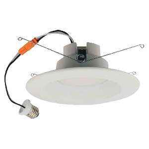Product image for RETRO DOWNLIGHT 12W 120V 3000K 6IN WHITE ROUND 850lm