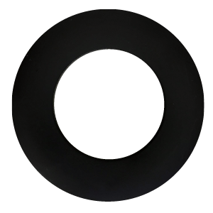 Product image for GIMBAL TRIM 3IN BLACK FLAT ROUND