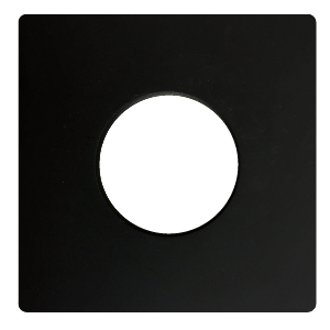 Product image for GIMBAL TRIM 3IN BLACK FLAT SQUARE