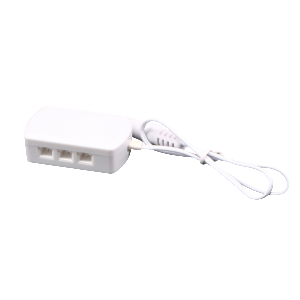 Product image for UNDERCABINET HUB OF 6 FOR LOW VOLTAGE PUCKS WHITE