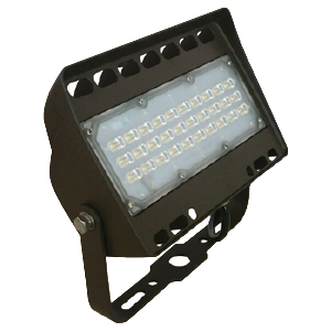 Product image for Luminaire outdoor LED polycarbonate-lens 4000K 6200lumens 277V 80W bronze