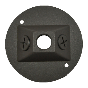 Product image for Plate cover weather-proof knuckle-mount bronze