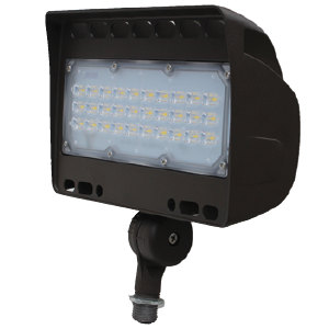 Product image for LED FLOODS 50W 5871L 120-277V 4000K 120.. KNUCKLE BRONZE