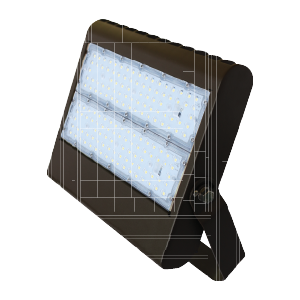 Product image for LED FLOODS 100W 13519L 120-277V 4000K 120.. YOKE BRONZE