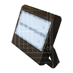 Product image for LED FLOODS 150W 20386L 120-277V 4000K 120.. YOKE BRONZE