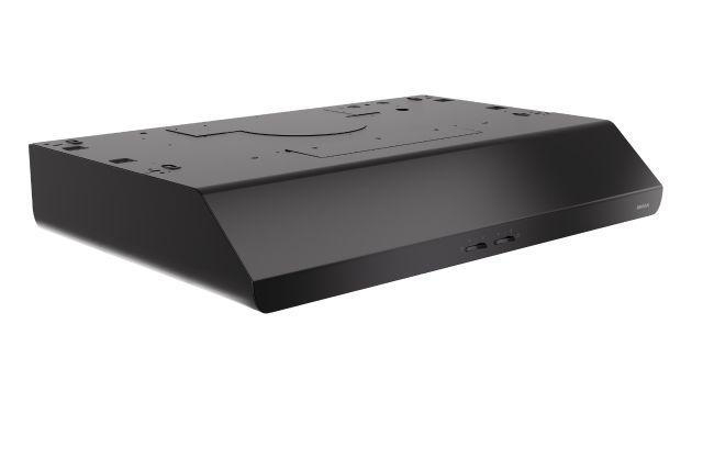 Product image for BROAN BKSH130BL RANGE HOOD 30" 250CFM 1.5 SONNE C/W 2 GU10 LAMPS BLACK