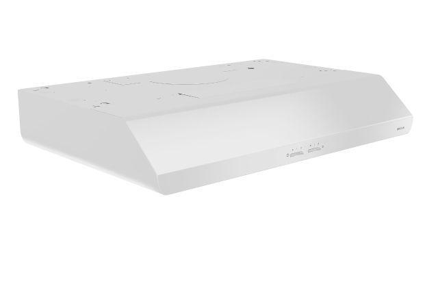 BROAN BKSH130WW RANGE HOOD 30" 250CFM 1.5SONES C/W 2 GU10 LAMPS WHITE
