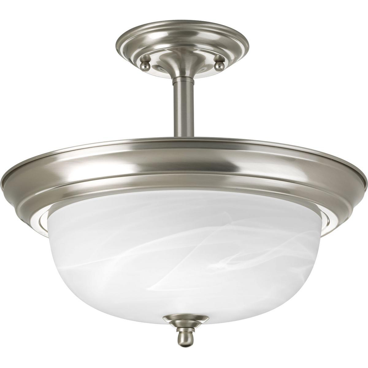 Product image for P3927-09 2-100W MED SEMI-FLUSH
