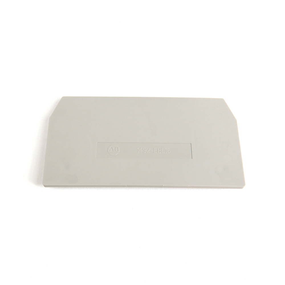 Product image for End barrier grey 1.71x0.12x3.25"
