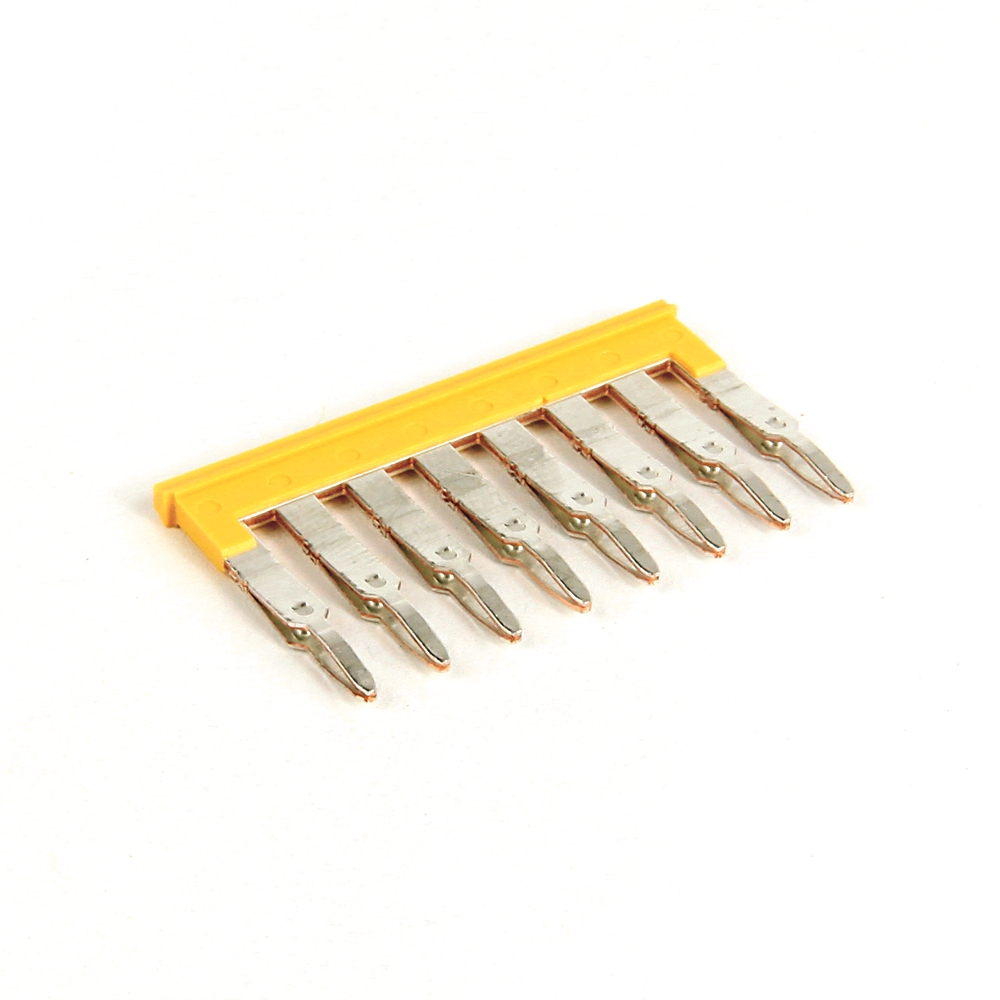 Product image for Jumper center 8-pole plug-in for 1492-LM3/LC3 block yellow