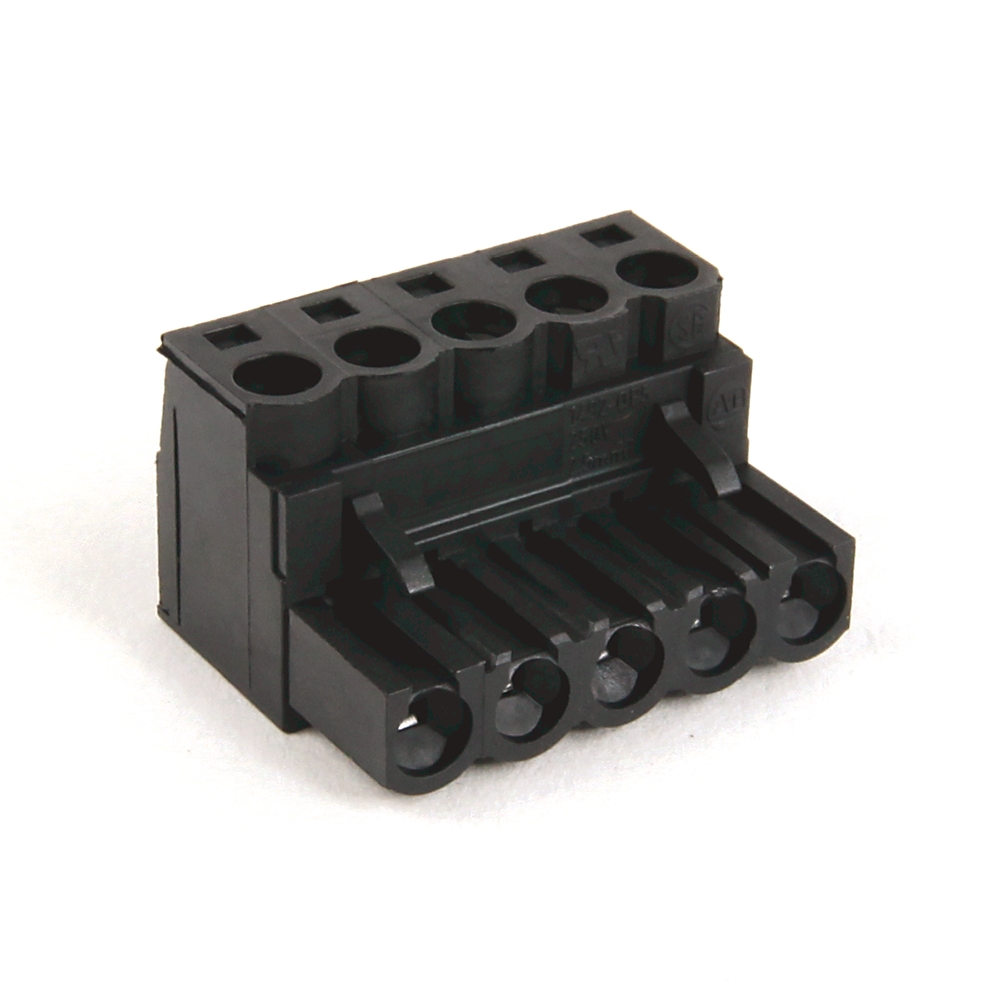 Product image for Block plug-in 5-pole for 1492-JC3/JDC3/LC3/LDC3 terminal block black