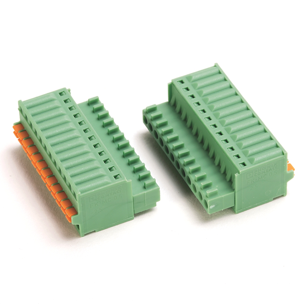 Product image for Connector mating I/O gold-plated 12-position 2pack