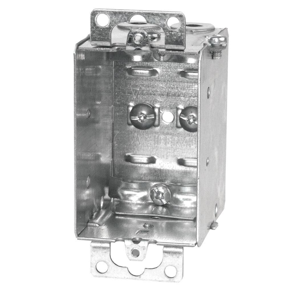 ABB BC1104-LRB Iberville® Rework Device Box Rectangular, 4-Inlet, 1-Outlet  Hollow Wall, Connector Socket , Screw Silver
