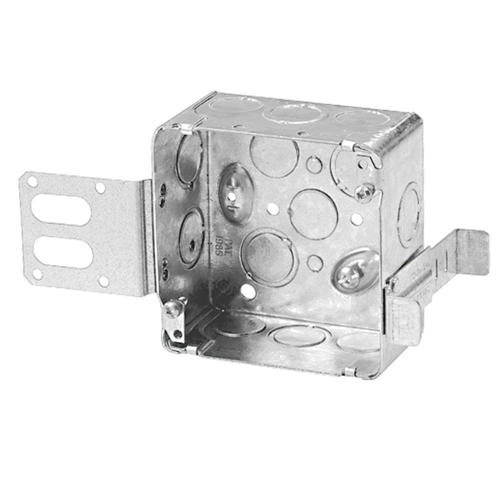 ABB BC52171-KSSX Square Outlet Box 16-Inlet, 1-Outlet Hollow Wall Silver