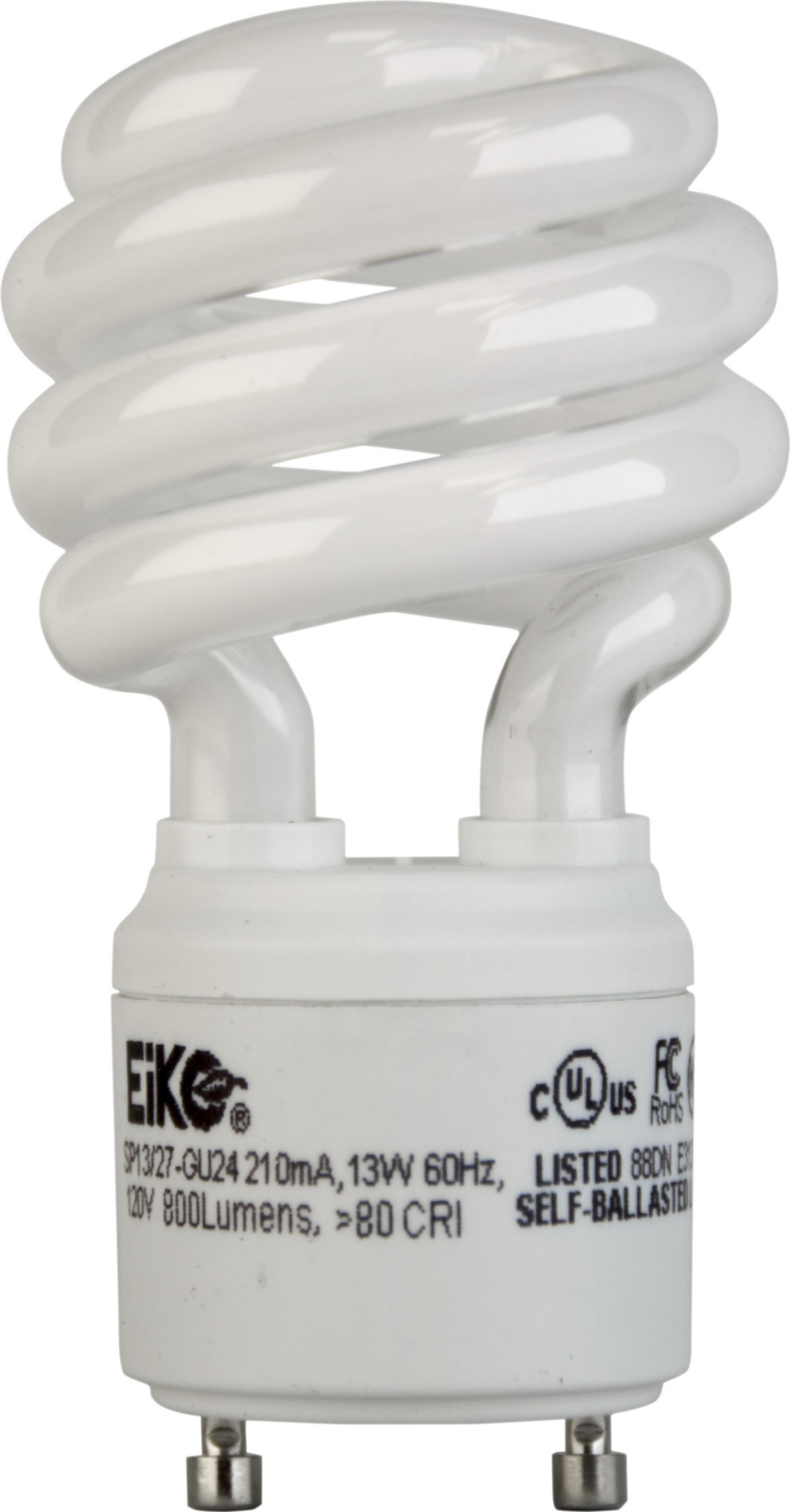 Product image for 13W 2700K GU24 BASE SPIRAL