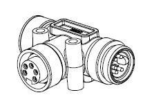 Product image for PROFIBUS MC 5P AUX POWER TEE