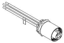 Product image for QC 4P F/FR .5M 10/1 PVC 1/2NPT